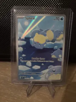 Pokemon TCG Spheal 199/191 Illustration Rare Sv08: Surging Sparks Holo - Image 1