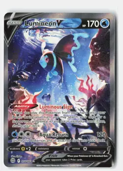 Lumineon V 156/172 Ultra Rare Brilliant Stars Pokemon Holo MP Ligton - Image 1