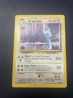Dragonair - 18/102 Base Set Pokemon - Rare - PL Vintage - Image 1
