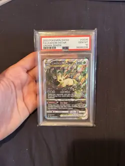 Leafeon VSTAR PSA 10 GG35/GG70 Crown Zenith Galarian Gallery Holo FA - Image 1