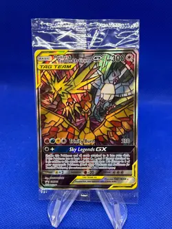 SEALED Pokemon Hidden Fates ETB Moltres Zapdos Articuno Tag Team SM210 Promo - Image 1