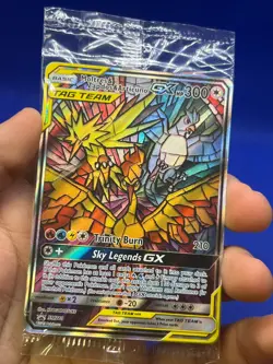 SEALED Pokemon Hidden Fates ETB Moltres Zapdos Articuno Tag Team SM210 Promo - Image 2