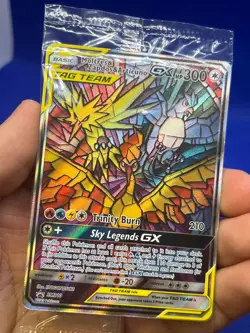 SEALED Pokemon Hidden Fates ETB Moltres Zapdos Articuno Tag Team SM210 Promo - Image 3