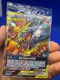 SEALED Pokemon Hidden Fates ETB Moltres Zapdos Articuno Tag Team SM210 Promo - Image 4