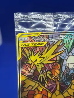 SEALED Pokemon Hidden Fates ETB Moltres Zapdos Articuno Tag Team SM210 Promo - Image 5