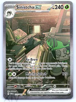 Sinistcha ex 210/167 Pokemon Twilight Masquerade Special Illustration Rare - Image 1