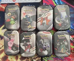 Pokemon TCG: Unova Mini Tins (Art Set) Lot Of 8 Tins (Black Bolt & White Flare) - Image 1