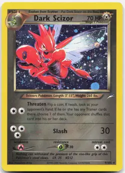 Pokemon TCG Dark Scizor Neo Destiny Holo Rare 009/105 Unlimited Holo - Image 1