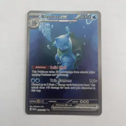 Pokemon TCG Blastoise ex 200/165 SV 151 Special Illustration Rare Full Art Holo - Image 1