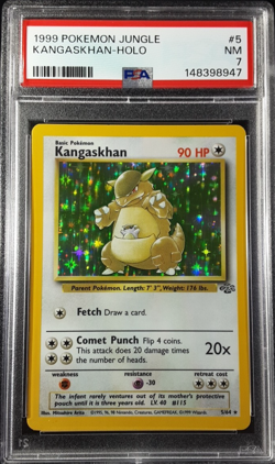 Pokemon Kangaskhan Holo PSA 7 Jungle Set 5/64 Vintage 1999 WOTC - Image 1