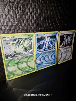 Lots De 3 Cartes Pokemon : ARCEUS NIV.100 Holo - Arceus - FR 🇨🇵 - Image 2