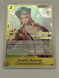 Jewelry Bonney OP10-107 Judge Pack Vol. 7 One Piece Promo - Image 1