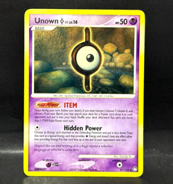 2007 POKEMON MYSTERIOUS TREASURES UNOWN (I) 37/123 LP (RARE) - Image 1