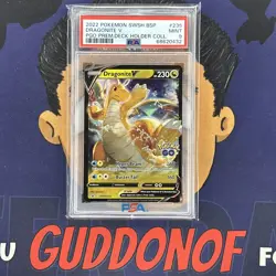 PSA 9 MINT 2022 Pokemon Go DRAGONITE V #235 BSP Promo Ultra Premium - Image 1