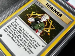 Pokemon TCG Lt. Surge Gym Heroes 17/132 Holo 1st Edition Holo Rare PSA 9 MINT - Image 4
