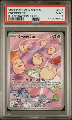 Exeggcute Illustration Rare Pokemon Ssp En-Surging Sparks 192 NM PSA 9 - Image 1