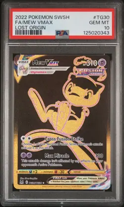 2022 Pokemon SWSH Lost Origin Mew VMAX FA Trainer Gallery TG30 PSA 10 GEM MINT - Image 1