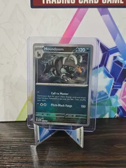 Pokemon TCG Houndoom MASTER BALL Prismatic Evolutions 063/131 Masterball Pattern - Image 1