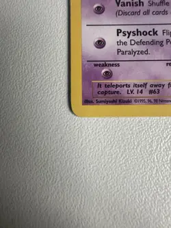 Pokemon TCG Abra Team Rocket 49 Regular Unlimited Common - Image 2