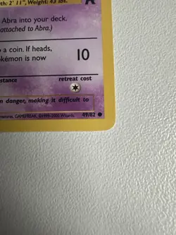 Pokemon TCG Abra Team Rocket 49 Regular Unlimited Common - Image 5