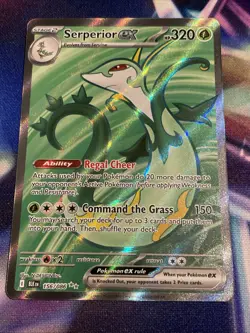 Pokemon TCG Serperior ex 156/086 Holo Double Rare Black Bolt NM/M - Image 1