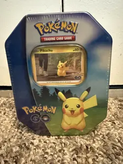 Pokemon TCG: Sword & Shield Pokemon GO Tin Pikachu - New - Sealed - Image 1