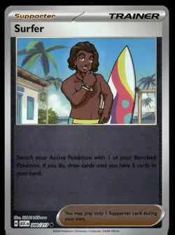 Surfer 200/217 Common ME: Ascended Heroes Pokemon Reverse Holo Near Mint - Image 1