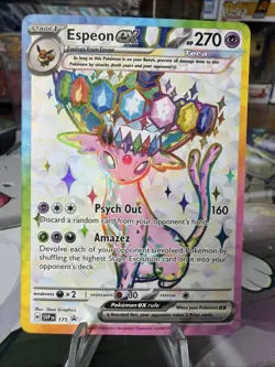 Espeon ex - 175 SVP 175 Holo Promo Scarlet & Violet Promo Pokemon Near Mint - Image 1