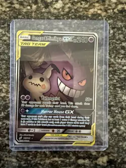 The Pokemon Company Gengar & Mimikyu GX TAG TEAM Full Art Holo 165/181 240HP - Image 1
