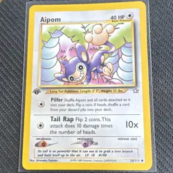 Pokemon TCG Aipom Neo Genesis 26/111 1st Ed Regular Uncommon 40HP English - Image 1