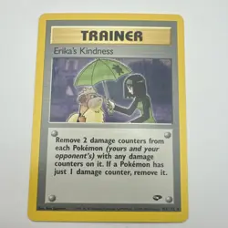 Pokemon Erika's Kindness Trainer Rare Regular Gym Challenge 103/132 2000 - Image 1