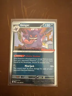 Gengar GameStop Promo 🌀SWIRL🌀 050/088 Pokemon Promo Stamped Sealed - Image 1