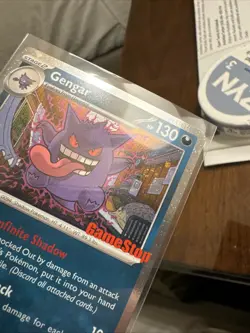 Gengar GameStop Promo 🌀SWIRL🌀 050/088 Pokemon Promo Stamped Sealed - Image 3