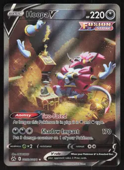 Hoopa V GG53/GG70 Holo V Rare Crown Zenith Galarian Gallery Pokemon Near Mint - Image 1