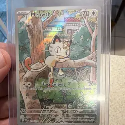 Pokemon Meowth 106/094 Full Art Holo Phantasmal Flames 2025 - Image 1
