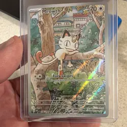 Pokemon Meowth 106/094 Full Art Holo Phantasmal Flames 2025 - Image 3