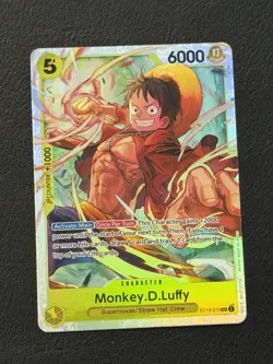 Monkey.D.Luffy ST13-015 SR The Three Brothers Holo Foil One Piece TCG NM - Image 1