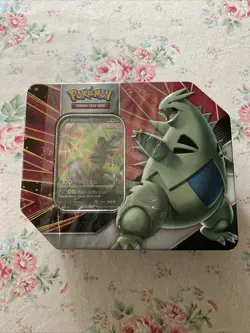 Pokemon TCG v Strikers Tyranitar Tin Sealed 820650809552 - Image 1
