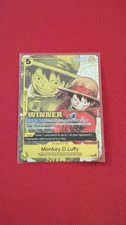 One Piece Monkey.D.Luffy P-106 Stamp (Winner Pack 2026 Vol. 2) Promo NM Foil - Image 1