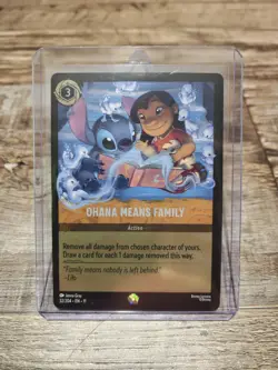 Disney Lorcana Ohana Means Family Legendary 32/204 Winterspell Cold Foil - Image 1
