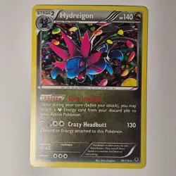 Pokemon TCG Card Hydreigon 74/119 XY Phantom Forces Cosmos Holo Rare NM - Image 1