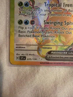 Pokemon TCG Alolan Exeggutor EX Holo Ultra Rare Card 225/191SV08 Surging Sparks - Image 2