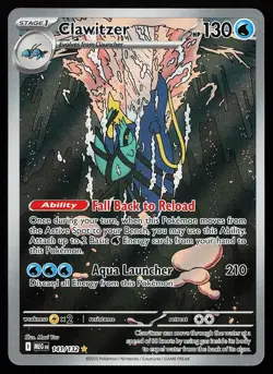 Clawitzer 141/132 Holo Illustration Rare Mega Evolution Pokemon Card - Image 1