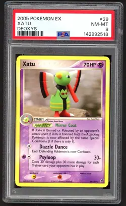 Pokemon Cards - PSA 8 Xatu 29/107 - Ex Deoxys - NM-MT - PSA8 - Image 1