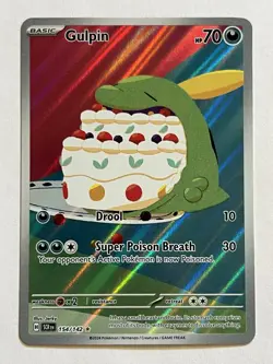 Pokemon Card TCG - Gulpin 154/142 - Stellar Crown - Illustration Rare - NM - Image 1