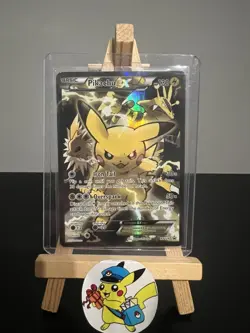 Pokemon Pikachu EX XY124 Black Star Promo 2016 Holo Card TCG Good condition - Image 1