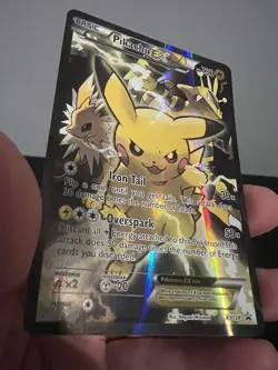 Pokemon Pikachu EX XY124 Black Star Promo 2016 Holo Card TCG Good condition - Image 4