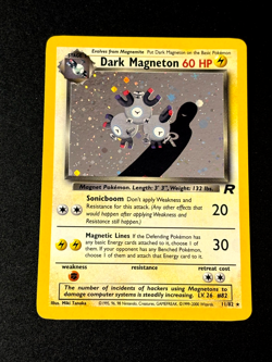 Dark Magneton - 11/82 - Pokemon Team Rocket Unlimited Holo Rare WOTC MP Card - Image 1