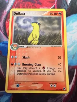 Pokemon TCG Quilava Card 51/100 Uncommon EX Sandstorm Non-Holo NM Condition - Image 1