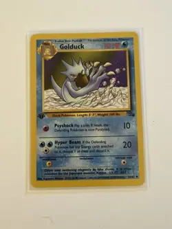 Pokemon TCG Golduck Fossil 1st Edition Uncommon Card 35/62 Light Play - Image 1